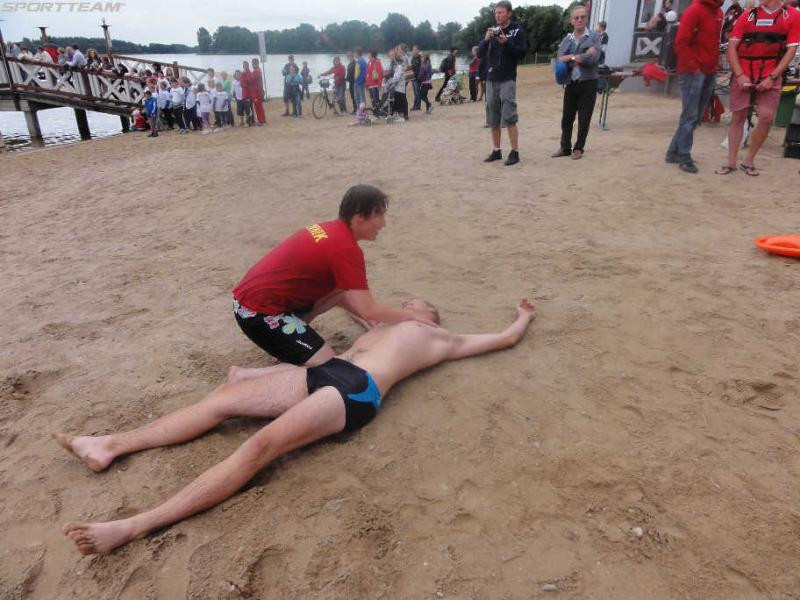 Zintegrowane Ćwiczenia Drużyny O.S.R. SPORTTEAM i WOPR OLecko z udziałem Policji, Straży Pożarnej z sekcją płetwonurków oraz Pogotowia Ratunkowego z OLECKA